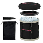 210L Outdoor Ice Bath Tub, Portable Cold Water Therapy Tub, Black