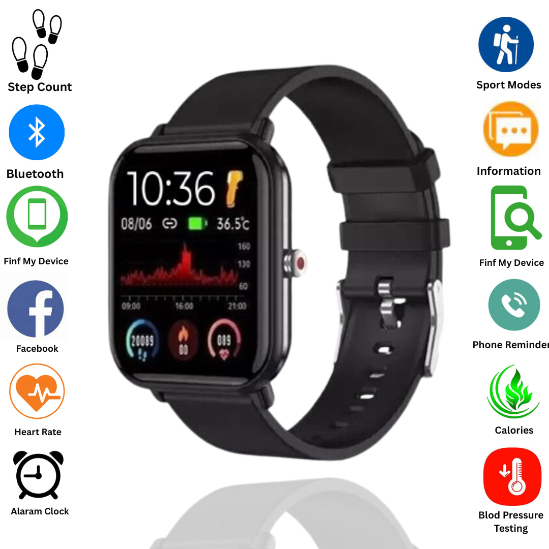Smart Watch Men Women Fitness Tracker Blood Pressure Heart Rate Sport Watches UK