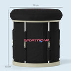 210L Outdoor Ice Bath Tub, Portable Cold Water Therapy Tub, Black