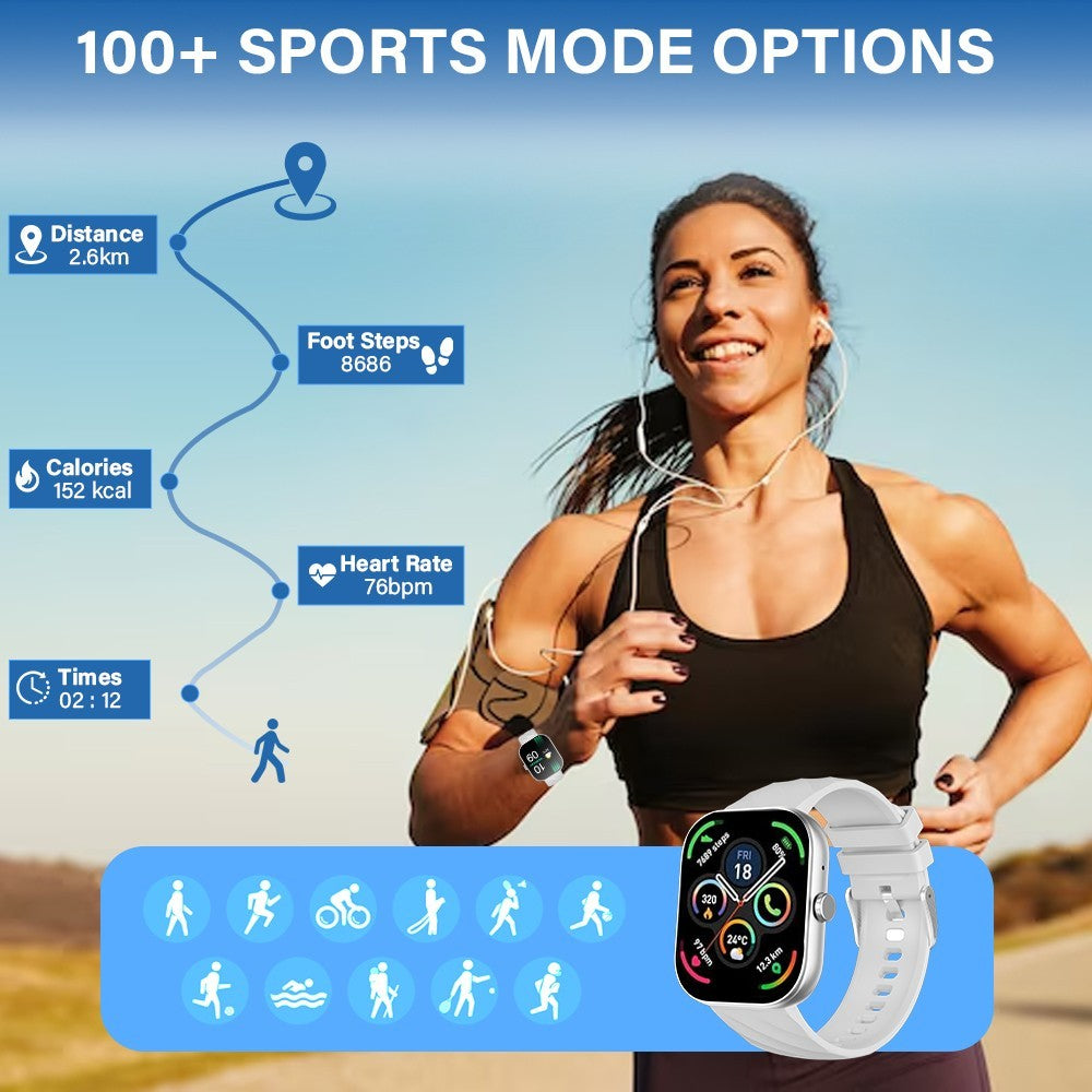 Smart Watch Men Women Fitness Tracker Blood Pressure Heart Rate Sport Watches UK