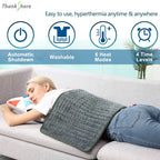 110V-240V Electric Heating Pad Blanket Timer Physiotherapy Heating Pad for Shoulder Neck Back Spine Leg Pain Relief Winter Warm