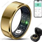 2025 Smart Ring Blood Pressure Heart Rate Sleep Monitoring Smartring IP68 & 5ATM Waterproof Multi-Sport Mode Smartring Man Women