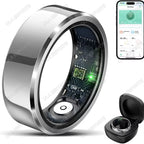 2025 Smart Ring Blood Pressure Heart Rate Sleep Monitoring Smartring IP68 & 5ATM Waterproof Multi-Sport Mode Smartring Man Women