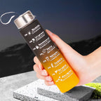 300Ml Water Bottle BPA Free Leak Proof High Quality Drink Bottles with Time Marker Fitness Sports Reusable Outdoors